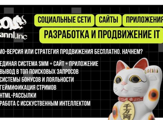 Разработка и продвижение сайты, приложения, социальные сети